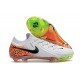 Chaussure Nike Phantom GX Elite FG Blanc Noir Orange