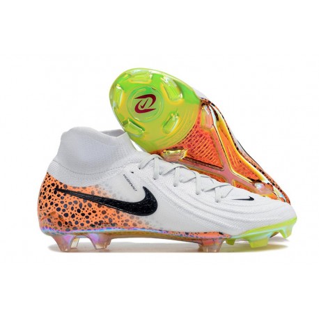 Crampons Nike Phantom Luna 2 Elite FG Blanc Noir Orange