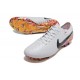 Nike Tiempo Legend 10 Elite FG Nouvel Blanc Noir Orange