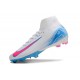 Nike Air Zoom Mercurial Superfly 10 Elite FG Blanc Bleu Rose