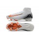 Nike Air Zoom Mercurial Superfly 10 Elite FG Blanc Orange Noir