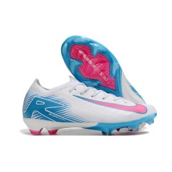 Nike Air Zoom Mercurial Vapor 16 Elite FG Blanc Bleu Rose