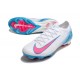 Nike Air Zoom Mercurial Vapor 16 Elite FG Blanc Bleu Rose