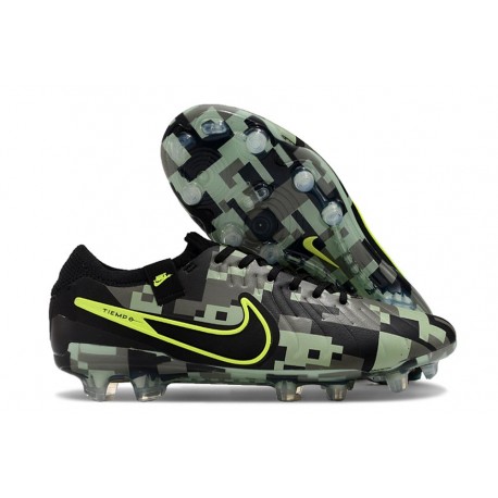 Nike Tiempo Legend 10 Elite FG Nouvel Vert Noir