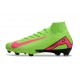 Nike Zoom Mercurial Superfly X Elite FG Neuf Vert Rose