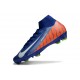 Nike Zoom Mercurial Superfly X Elite FG Neuf Bleu Orange Blanc