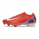 Chaussure Nike Mercurial Vapor XVI Elite FG Rouge Blanc