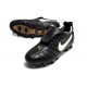 Chaussure Nike Tiempo Legend X Elite FG Ronaldo Noir Blanc