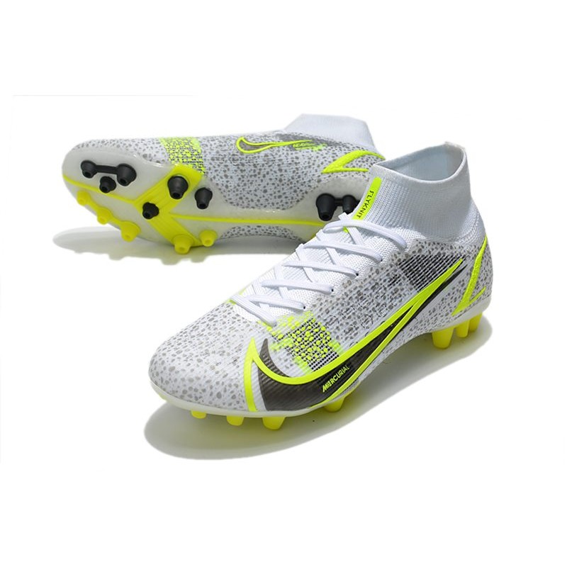 Get Great Deals Nike Mercurial Vapor 14 Elite FG Silver Safari CR7 -  White/Black/Metallic Silver/Volt